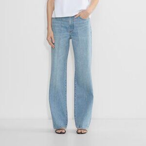 Denim Forum, The '90s Tailored Hi-rise Wide Jean, Size: 27, Like New